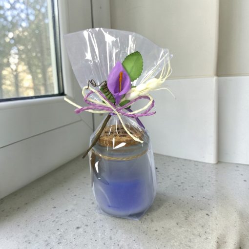 Vela Aromática Azul Tapón corcho