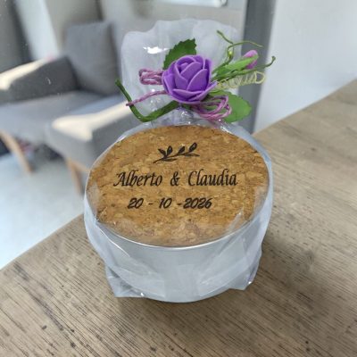 Vela Arómatica metal corcho