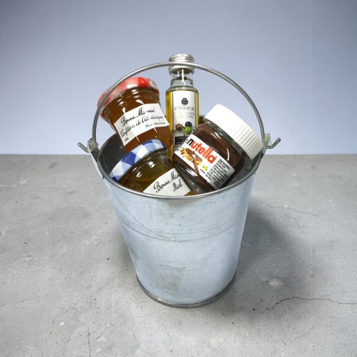 CUBO DE METAL , MIEL , NUTELLA ,ACEITE Y PALO CATADOR. - Imagen 6