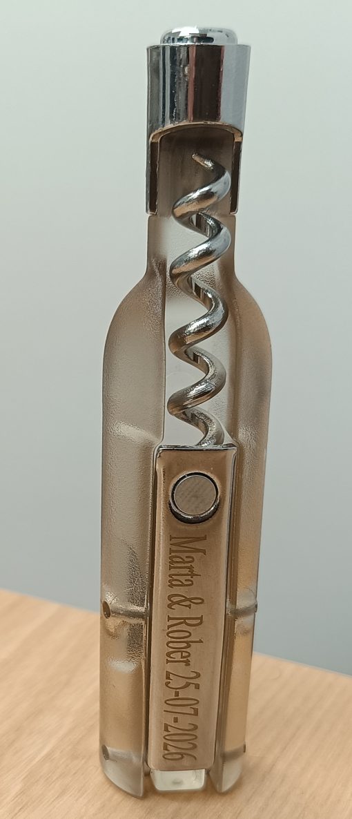Sacacorchos Blanco Personalizado Laser. - Imagen 5