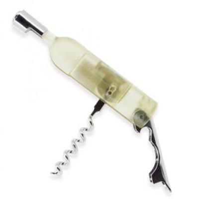 Sacacorchos Blanco Personalizado Laser.
